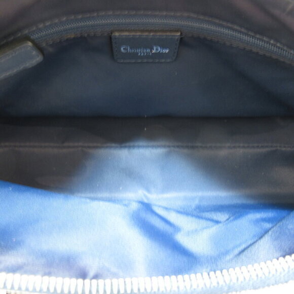 Dior Trotter Handbag Canvas Navy Blue khaki Green - Picture 5 of 8